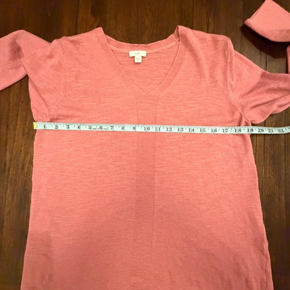J. Jill Women's Dusty Rose Pink V-neck Long Sleeve Sweater, Size Large - Picture 11 of 11